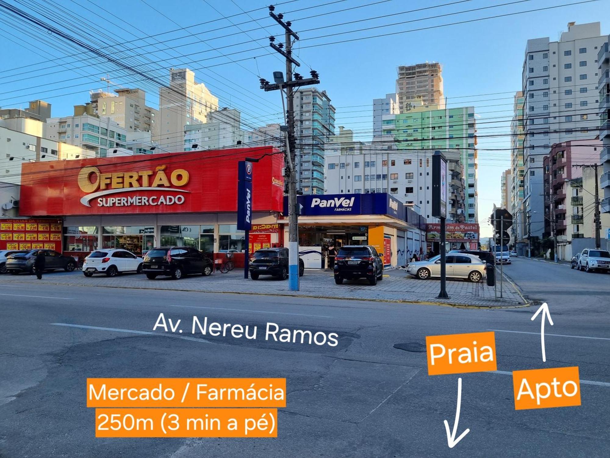 Uma Quadra E Meia Do Mar Ar Wifi Smart Tv Itapema Luaran gambar